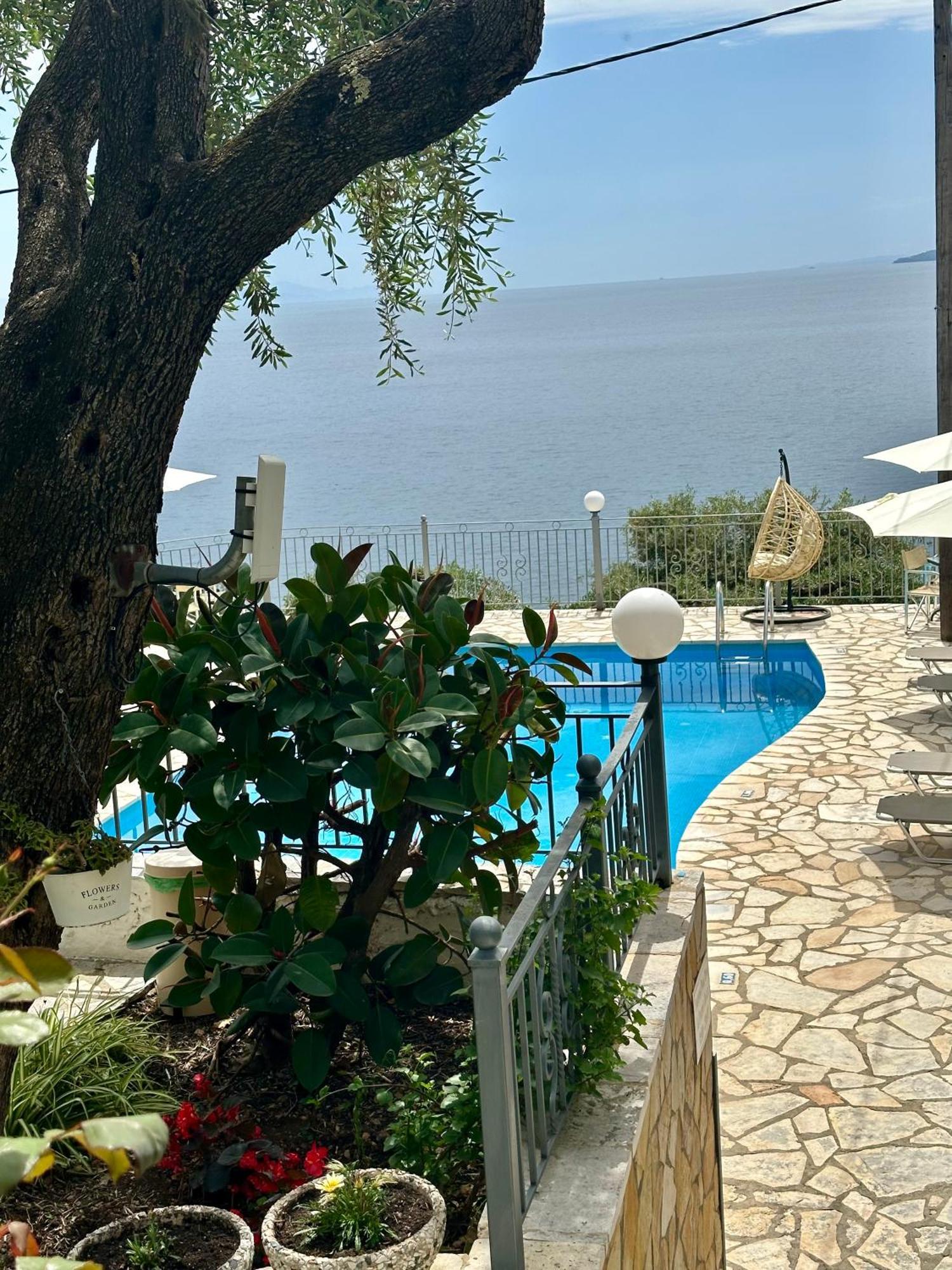 Vladimiros Apartments Barbati Exteriör bild